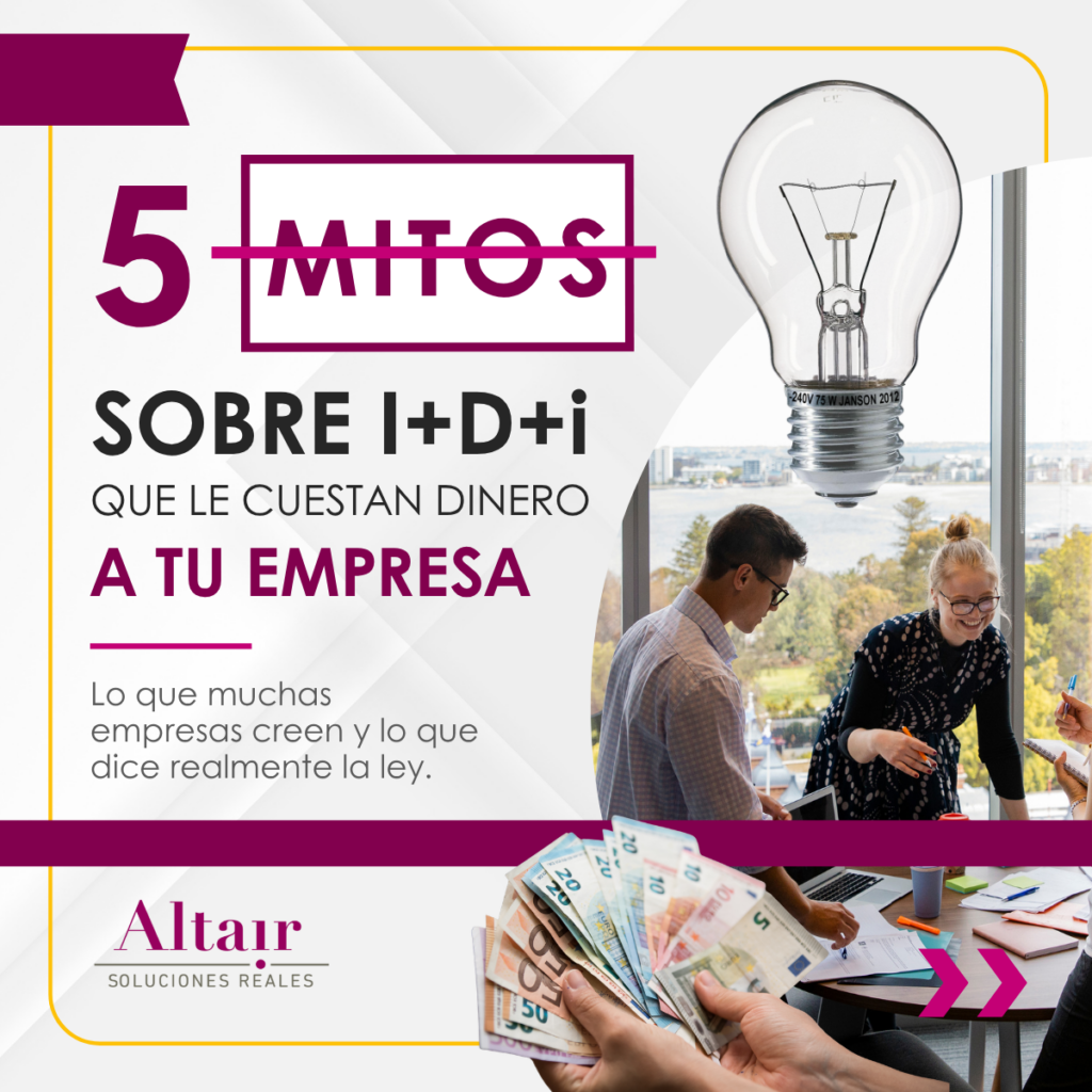 Cinco mitos sobre la I+D+i que le cuestan dinero a tu empresa